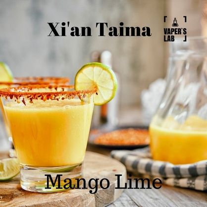 Фото, Видео, Ароматизаторы для вейпа Xi'an Taima "Mango Lime" (Манго лайм) 