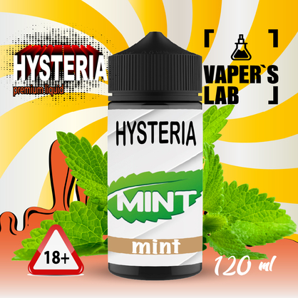 Фото жижа для вейпа до 100 грн hysteria mint 100 ml