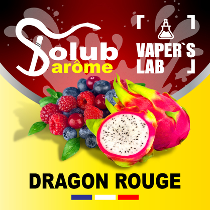 Фото, Видео, Ароматизатор для вейпа Solub Arome "Dragon rouge" (Питахайя с лесными ягодами) 