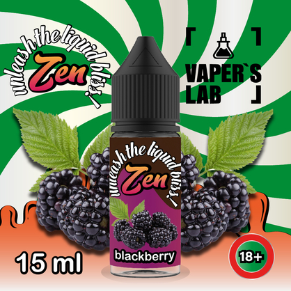 Фото, Відеоогляди Рідина Salt ZEN Salt Blackberry 15 ml