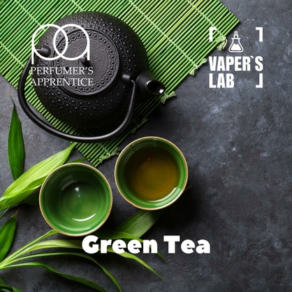 Фото, Видео, Ароматизаторы для солевого никотина   TPA "Green tea" (Зеленый чай) 