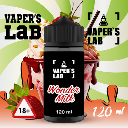 Фото купити жижу без нікотину vapers lab wonder milk 120 ml