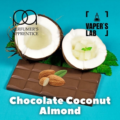 Фото, Видео, Премиум ароматизатор для электронных сигарет TPA "Chocolate Coconut Almond" (Шоколад кокос и миндаль) 