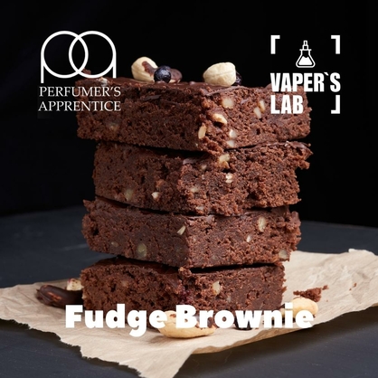 Фото, Видео, ароматизатор для самозамеса TPA "Fudge Brownie" (Шоколадный пирог с карамелью) 