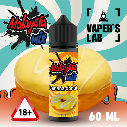 Фото, Відео на Рідини для вейпа Malasian MIX Banana donut 60ml