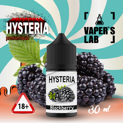 Фото, Видео на жидкость для пода Hysteria Salt "Blackberry" 30 ml