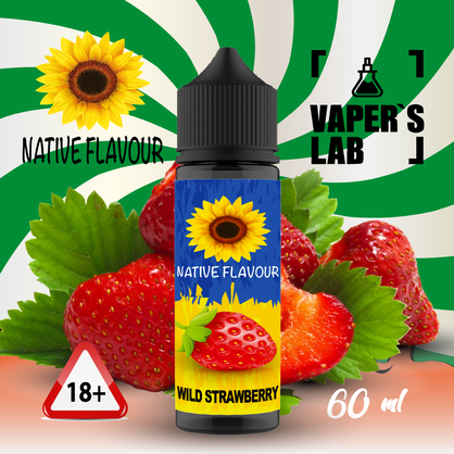 Фото жидкость для вейпа бесплатно native flavour wild strawberry 60 ml