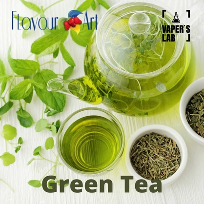 Фото на Аромку для вейпа FlavourArt Green Tea Зелёный чай