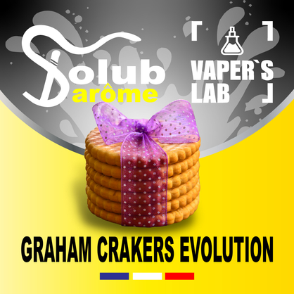 Фото, Видео, Ароматизатор для жижи Solub Arome "Graham Crakers evolution" (Крекерное печенье) 