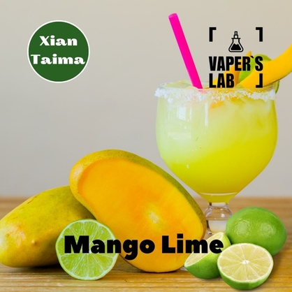 Фото, Видео, Ароматизаторы для вейпа Xi'an Taima "Mango Lime" (Манго лайм) 