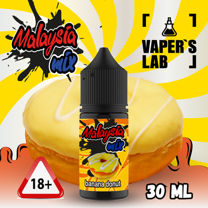 Фото жидкость для под систем malaysian mix salt banana donut 30 ml