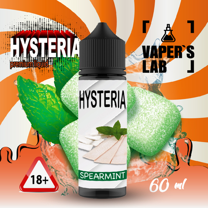 Фото заправки до вейпа hysteria spearmint 30 ml