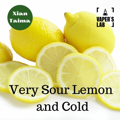 Фото, Видео, Ароматизатор для жижи Xi'an Taima "Very Sour Lemon and Cold" (Очень кислый и холодный лимон) 