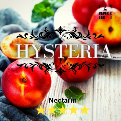 Фото купити заправку для електронної сигарети hysteria nectarine 30 ml