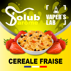 Ароматизатори для рідини вейпів Solub Arome "Céréale fraise" (Кукурудзяні пластівці з полуницею)