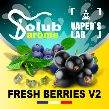Фото, Видео, Лучшие вкусы для самозамеса Solub Arome "Fresh Berries v2" (Черника смородина мята ментол) 