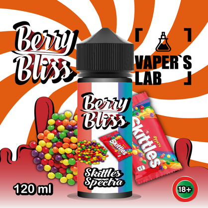 Фото жижки для вейпа berry bliss skittles spectra 120 мл (конфеты скитлс)