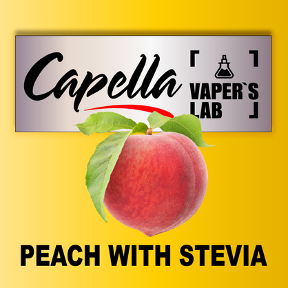 Фото на Ароматизатори Capella Peach with Stevia Персик зі стевією