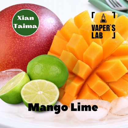 Фото, Видео, Ароматизаторы для вейпа Xi'an Taima "Mango Lime" (Манго лайм) 