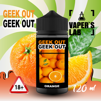 Фото заправка для вейпа дешево geek out - апельсиновий джус 120 мл