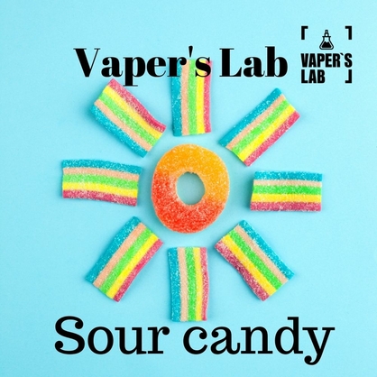 Фото, Видео жижки для подов Vaper's LAB Salt "Sour candy" 15 ml