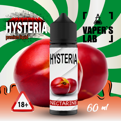 Фото заправка для вейпа без никотина hysteria nectarine 60 ml