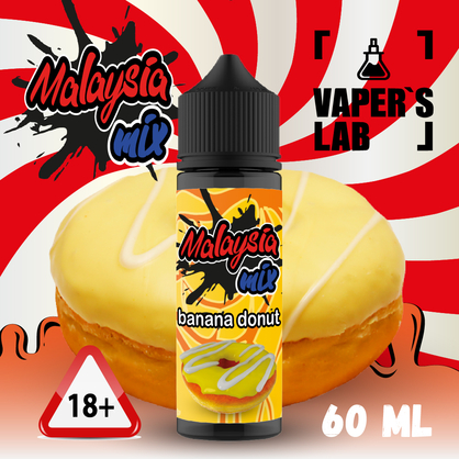 Фото, Відео на Рідини для вейпа Malasian MIX Banana donut 60ml