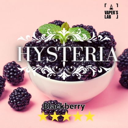 Фото заправка для вейпа з нікотином hysteria blackberry 30 ml